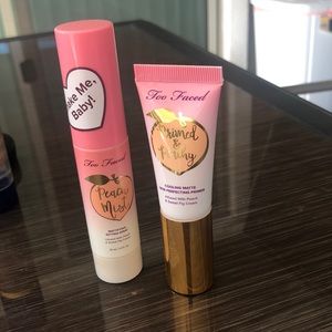 Too faced peach perfect primer and setting spray